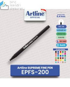 Macam macam perlengkapan Kantor Artline EPFS-200 Spidol Writing Supreme Fine Pen Pencil Case Spidol Fine Pen dan gambarnya